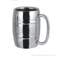 Beer Mug Stainless steel barrel shaped beer mug double wall Factory